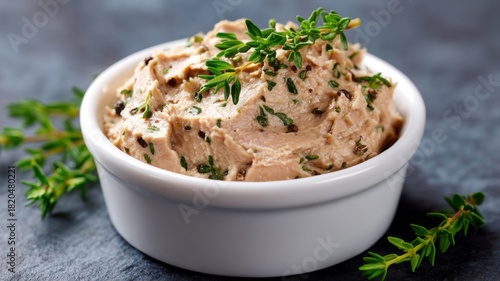 Wallpaper Mural A white bowl of food with herbs on top Torontodigital.ca