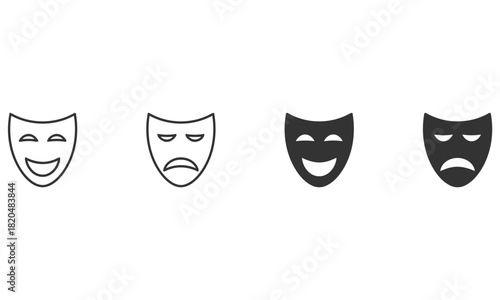 Theater Masks: Expressing the full spectrum of human emotion, from joy to sorrow, these iconic theater masks embody the essence of performance and the art of storytelling.
