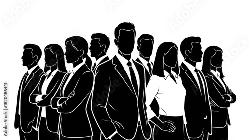 Business Professionals A Diverse Team of Executives Ready for Success