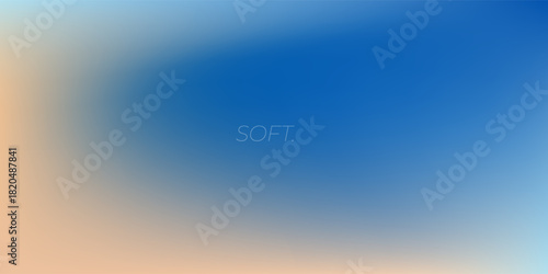 Abstract cirrus clouds. Light blue, pink color vector banner. Pastel gradient sky pattern. Blurred light fuzz colorful gradient background. Pastel smooth mesh shapes. Vector soft horizontal backdrop