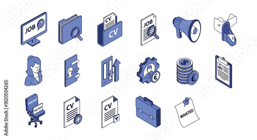 Searching candidates for new job opportunity in business industry