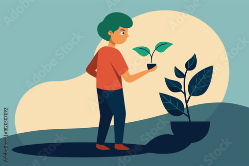 Cultivating growth and embracing nature's beauty with a nurturing touch, fostering sustainability and a vibrant future for all in a peaceful setting