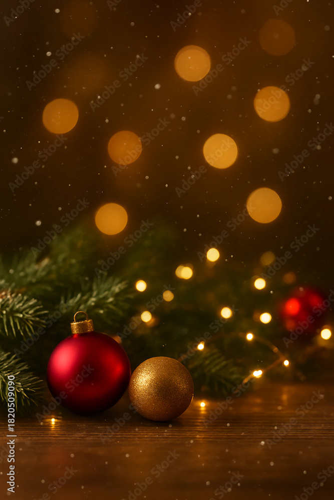 Obraz premium christmas tree and decorations