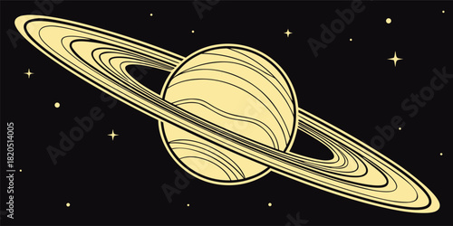 Curved spiral galaxy vector, glowing stars, cosmic swirls, vibrant nebula details, black background, high-resolution, clean, smooth, premium, elegant, professional.