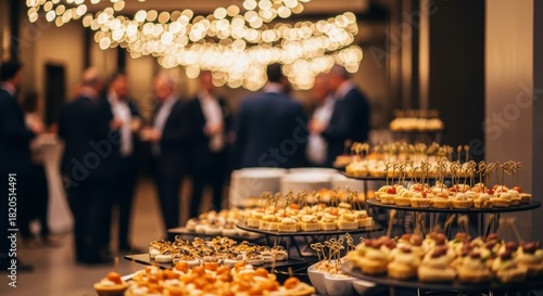 Elegant Canapés and Appetizers at a Corporate Gala Event