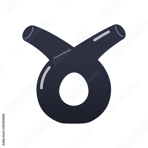 Ceramic vase, kitchenware, jar icon. Craft hobby vector illustration. Ceramic dish, colorful tableware, clay product. Craft hobby vector illustration. Taurus zodiac