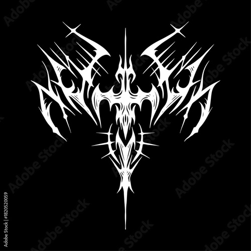 Tribal Gothic Style Vector Design