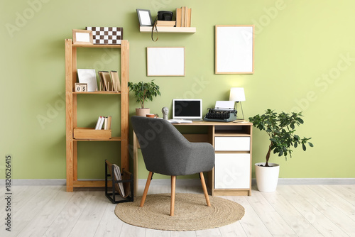 Interior of office with aut...
