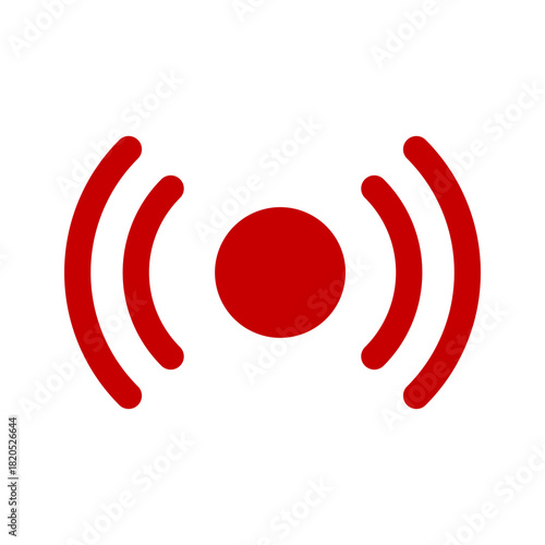 Live broadcast icons in frame svg cut file. Isolated vector illustration.