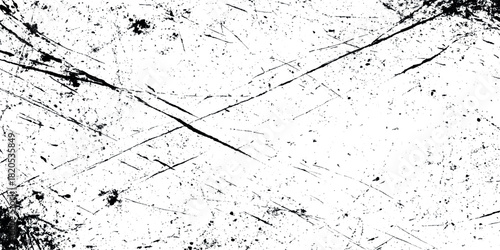 Abstract various black particles and scratched Distressed dusty overlay grunge texture featuring rugged worn surfaces with deep atmospheric details creating bold artistic impact.