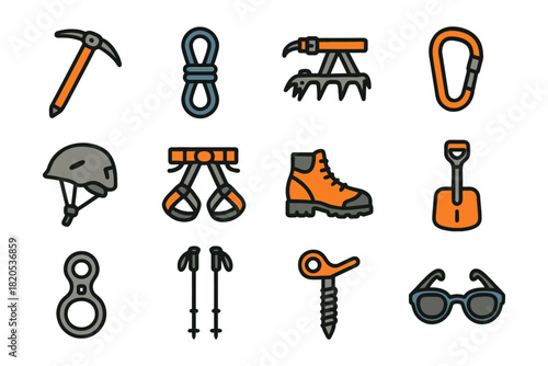 cartoon construction tool set with hammers wrenches screwdrivers and drills in a simple vector style
