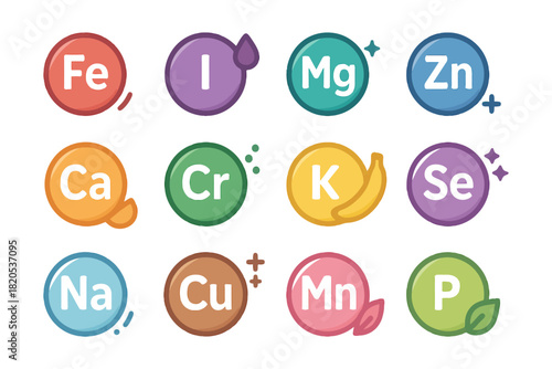 set of colorful numbered easter eggs in a simple vector style