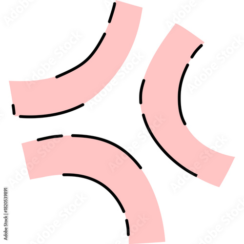 Abstract Anger Symbol element