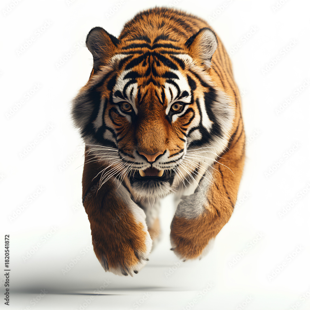Fototapeta premium Vibrant, premium advertisement featuring realistic animals.