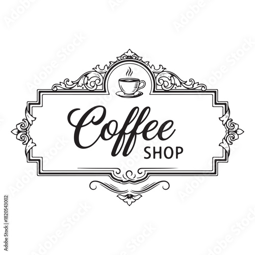Coffee shop logo vector
