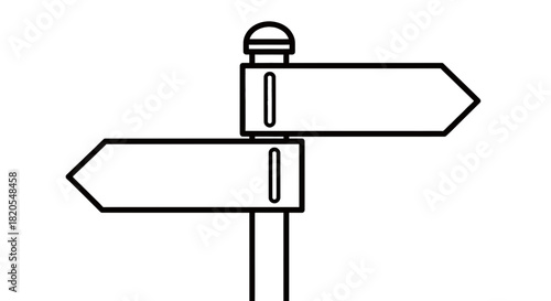 Wealth vs poverty concept signpost illustration for business