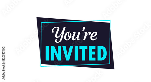 You are invited invitation template design for event celebration