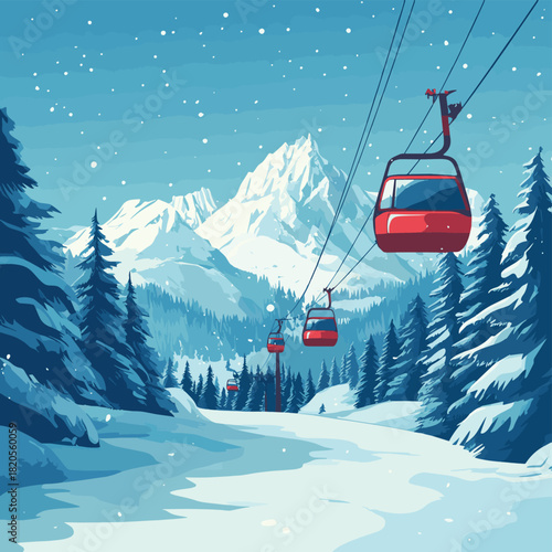 Ski cableway