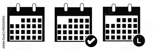Calendar icon set. Calender symbol. calendar vector icon EPS 10