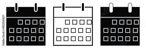 Calendar icon set. Calender symbol. calendar vector icon EPS 10