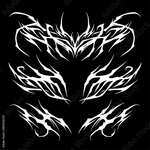 Tribal Gothic Style Vector Design