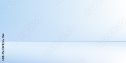 Blue abstract studio room. Limbo light background. Abstract 3d backdrop for product presentation simple design