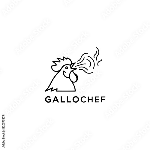 Gallochef logo isolated on transparent background