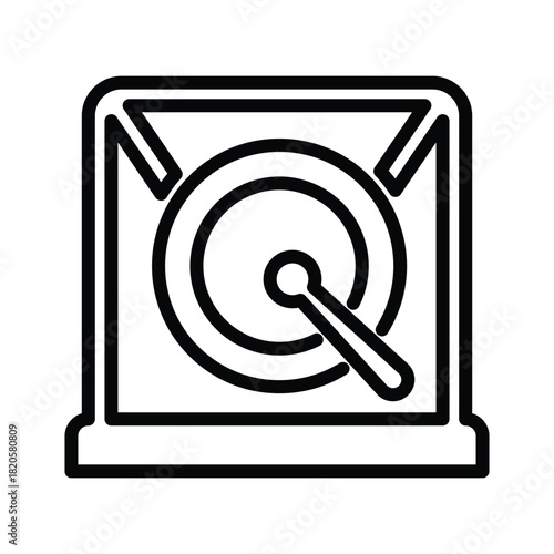 Gong musical instrument icon