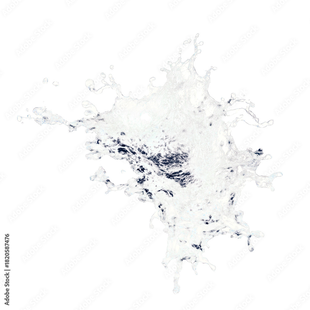 Naklejka premium Abstract Splatter with Blue and Yellow Hue