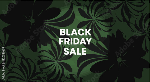 Exclusive Seasonal Savings Promotion Stylish Floral Background with Bold Text Announcement