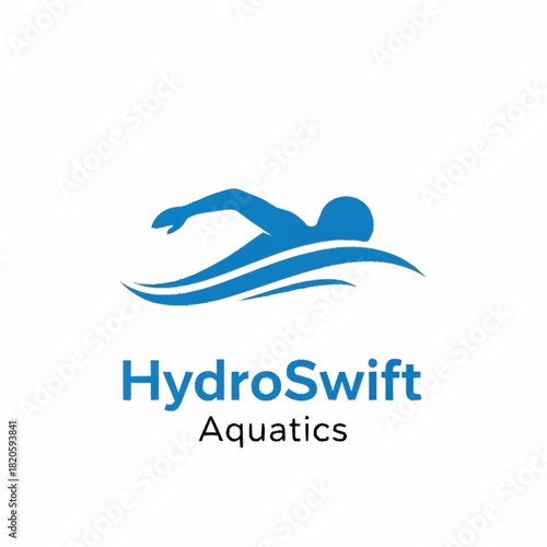 HydroSwift Aquatics logo with a blue swimmer silhouette over a wave icon.