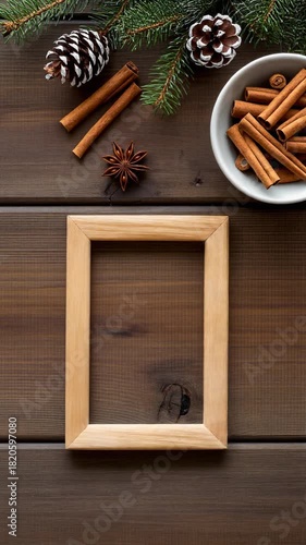 Festive Frame with Holiday Decor