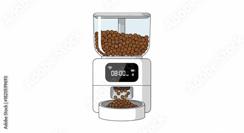 Smart Automated Pet Feeder For Convenient Modern Pet Care