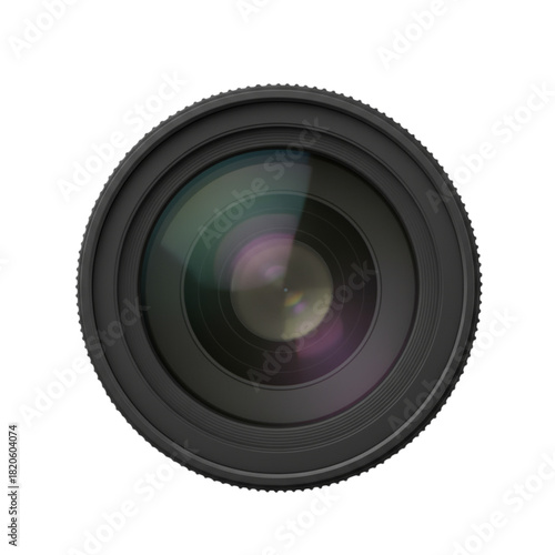 Camera Lens Front Element isolated on transparent background