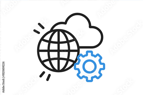 Global network settings and cloud computing configuration for digital services