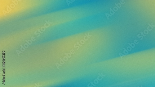 Abstract textured wave pattern in blue, green, and yellow tones.