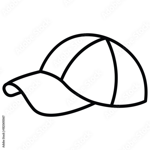 Gym Cap Vector Icon Stock Illustration