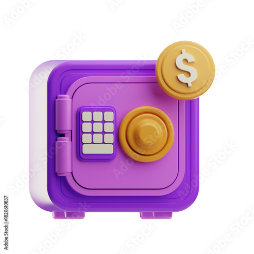 Gold bar with a dollar sign symbol, representing financial security.