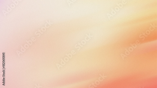 Soft peach and coral gradient with fine grain texture background