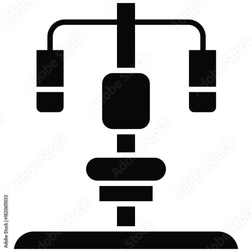 Gym Machine Vector Icon Stock Illustration
