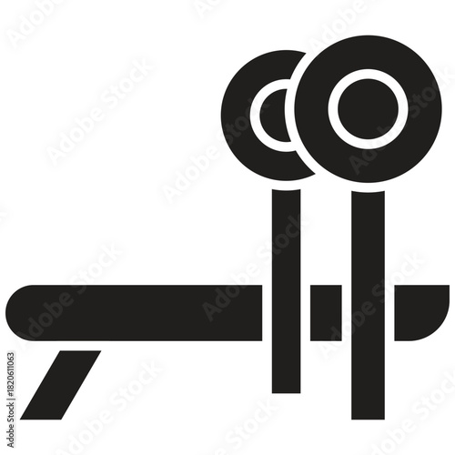 Bench Press Icon Stock Illustration