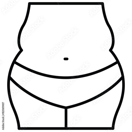 Body Fat Vector Icon Stock Illustration