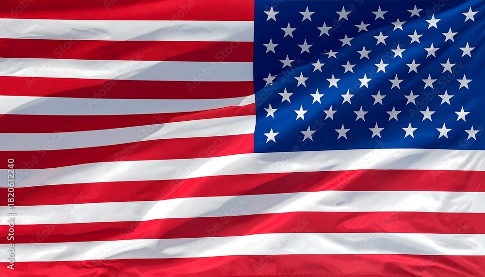 Naklejka premium Flag of the United States of America