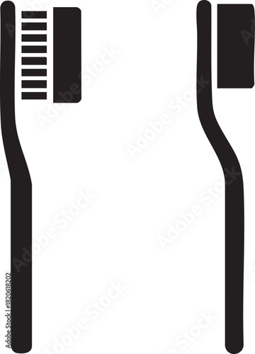 Toothbrush Icons Set. vector illustration Design