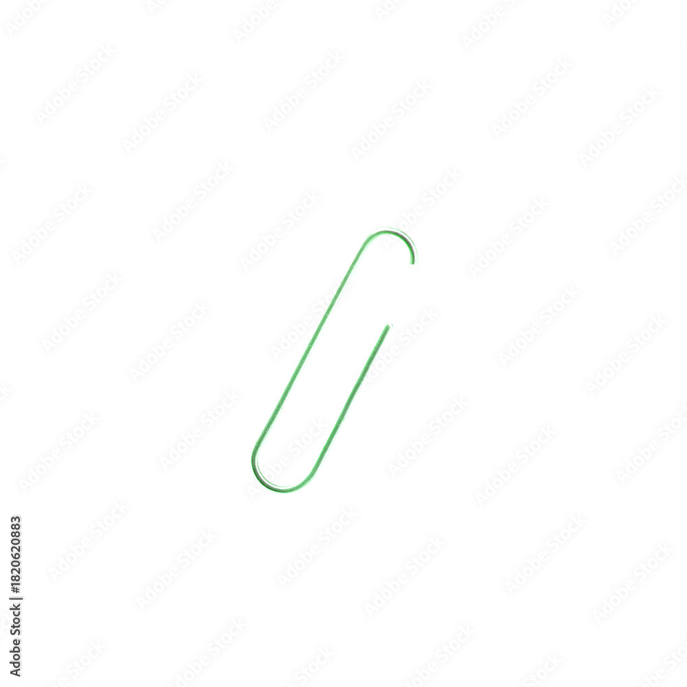 Obraz premium Minimalist Lime Greem Paper Clip