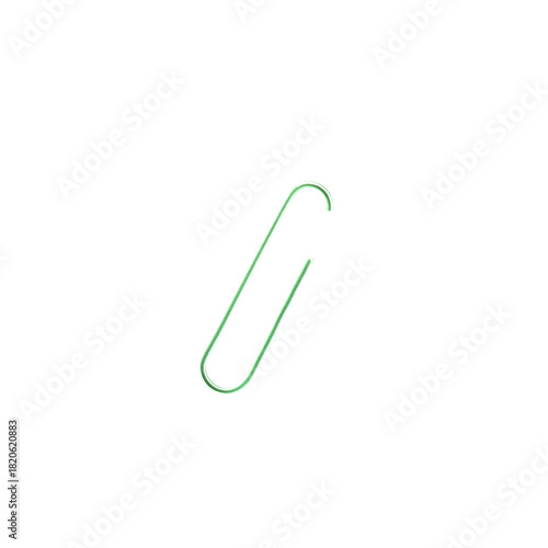 Wallpaper Mural Lime Green Metal Paper Clip Isolated PNG Torontodigital.ca