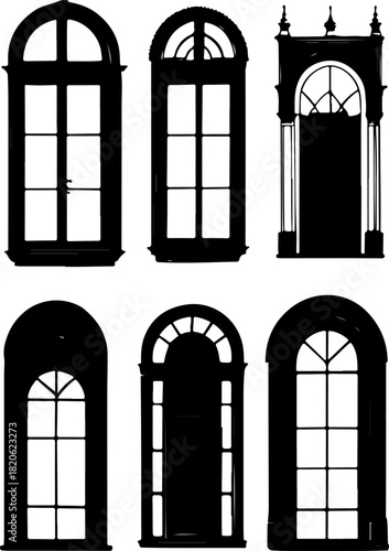 set of windows
