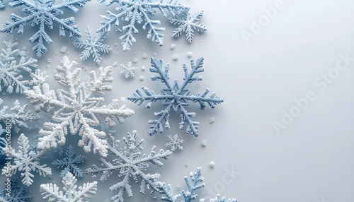 雪の結晶の背景素材