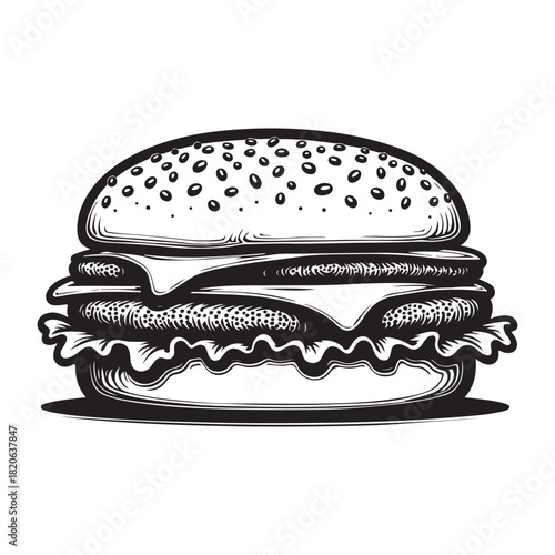 Hamburger Vector Graphic