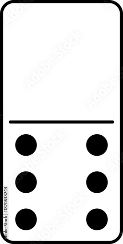 Domino, complete set of dominoes. Transparent, with outlines. Vector, graphic, design, Cutting, printing, subwoofer, laser engraving